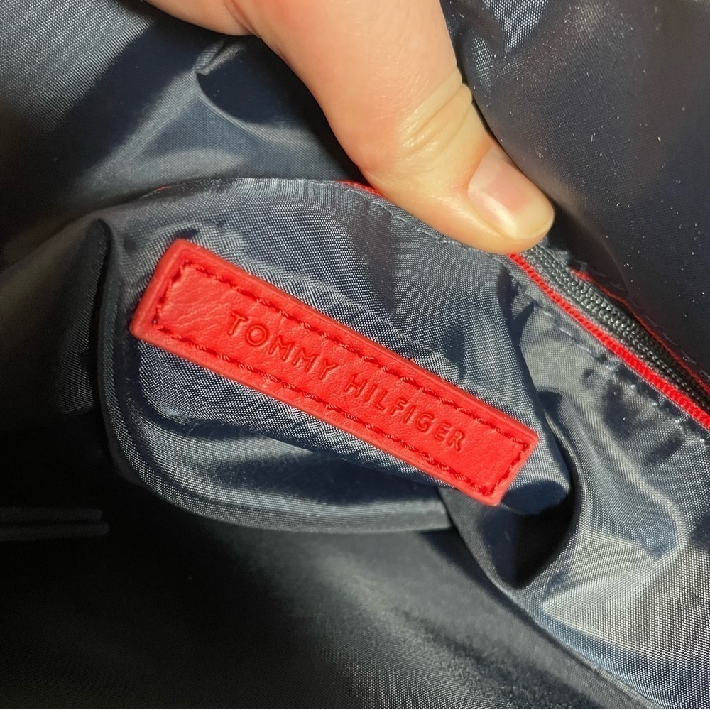 Tommy Hilfiger Blue Logo Handbag Purse - Picture 5 of 9